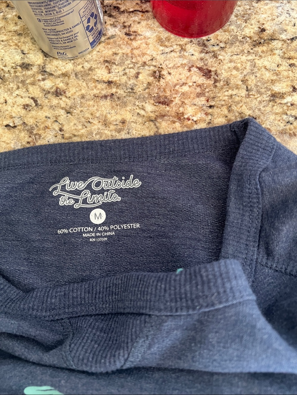 Grateful Thankful Blessed Navy Sweatshirt - Picture 4 of 6